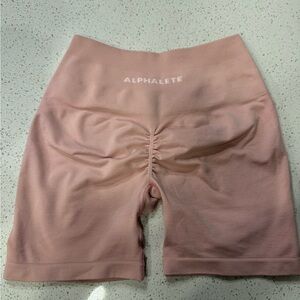 Small Alphalete Women's Blush Bike Shorts